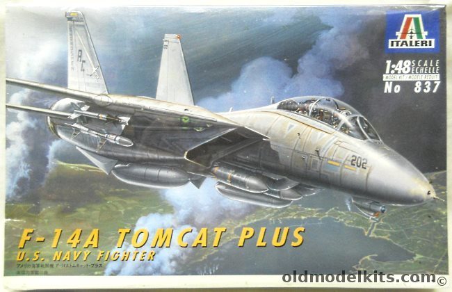 Italeri 1/48 Grumman F-14A Tomcat Plus, 837 plastic model kit
